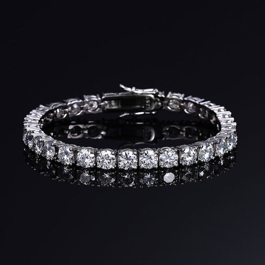925 Silver Fashion Simple Temperament Light Luxury Single Row Bracelet