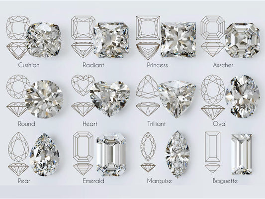 Which shape of Moissanite are you? Here are the top 8 shapes to choose from