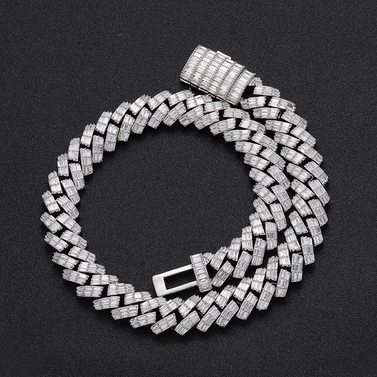 18mm diamond-shaped Cuban chain