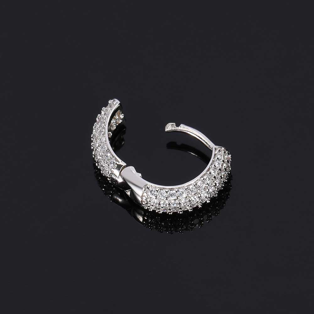 trendy brand personality micro-inlaid zircon men's earrings